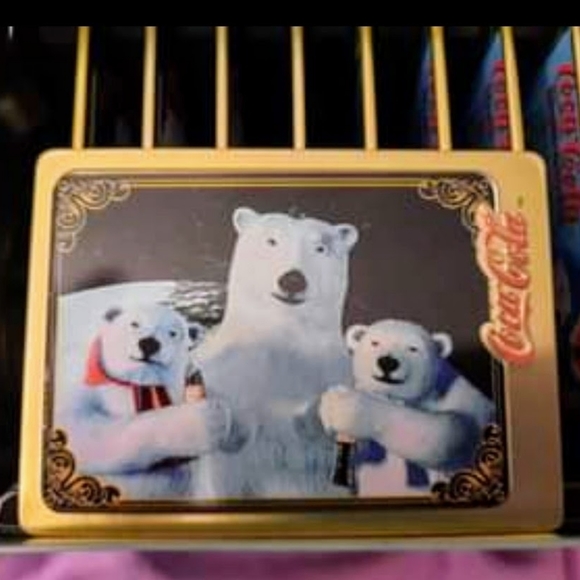 Coca - Cola Trading Cards made in medal w/ POLAR Bears - Picture 12 of 13